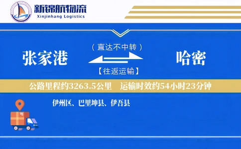 张家港到哈密物流公司-设备运输专线「一站式服务」