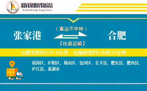 张家港到合肥物流公司