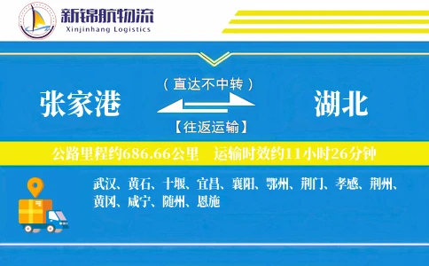 张家港到湖北物流公司