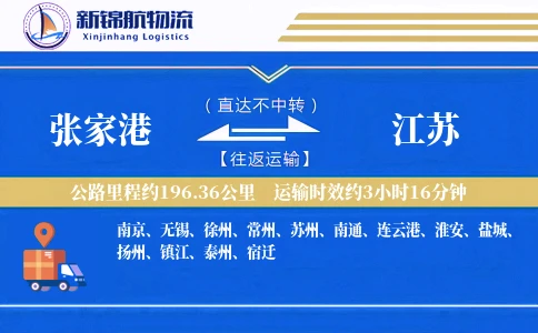 张家港到江苏物流公司