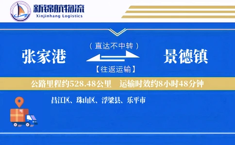 张家港到景德镇物流公司