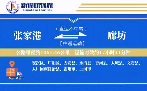 张家港到廊坊物流公司