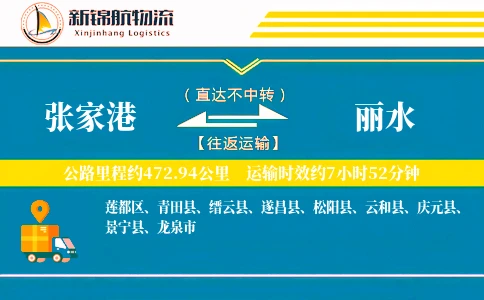 张家港到丽水物流公司
