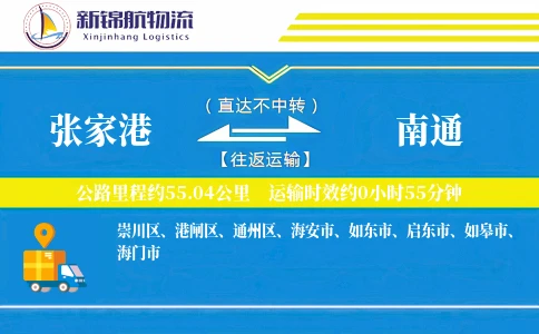 张家港到南通物流公司
