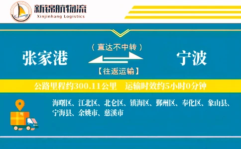 张家港到宁波物流公司