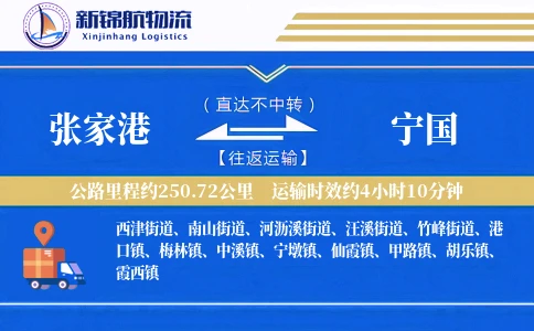 张家港到宁国物流公司