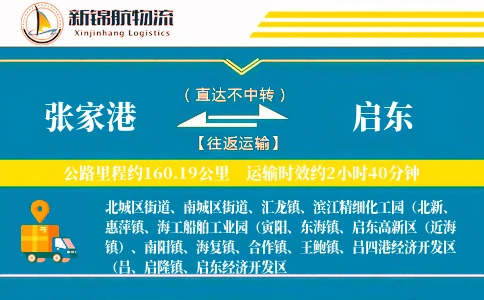 张家港到启东物流公司