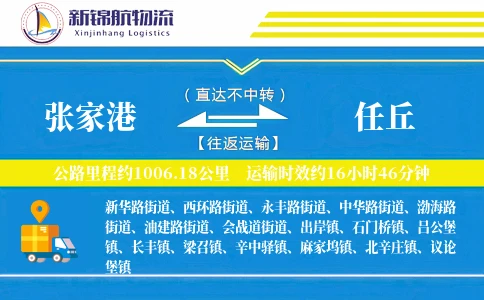 张家港到任丘物流公司