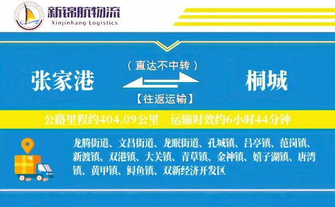 张家港到桐城物流公司