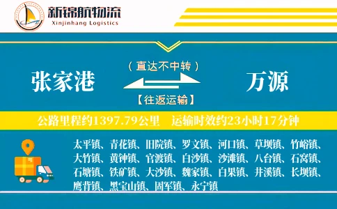 张家港到万源物流公司