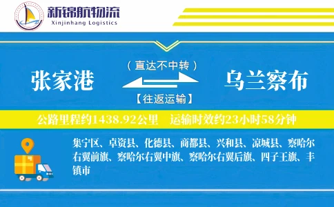 张家港到乌兰察布物流公司