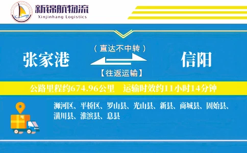 张家港到信阳物流公司