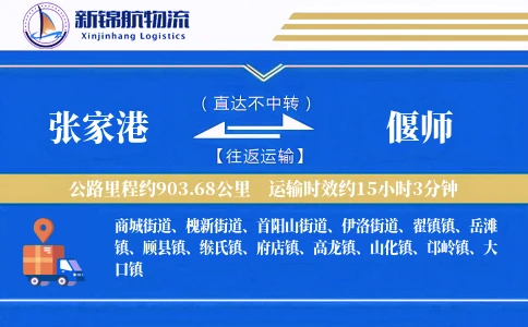 张家港到偃师物流公司