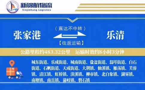 张家港到乐清物流公司