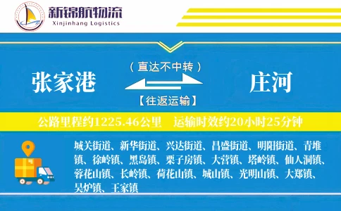 张家港到庄河物流公司